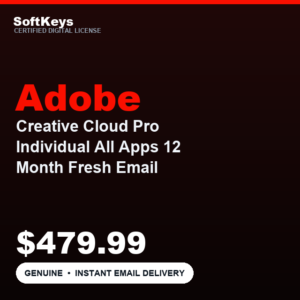 Adobe Creative Cloud Pro Individual All Apps 12 Month Redeem Code Fresh Email