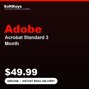 Adobe Acrobat Standard 3 Month Redeem Code