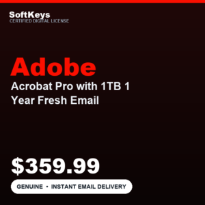 Adobe Acrobat Pro with 1TB 1 Year Redeem Code Fresh Email