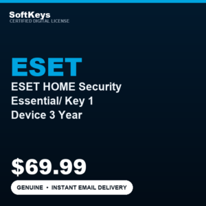 ESET HOME Security Essential/Internet Security Key 1 Device 3 Year