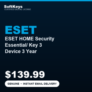 ESET HOME Security Essential/Internet Security Key 3 Device 3 Year